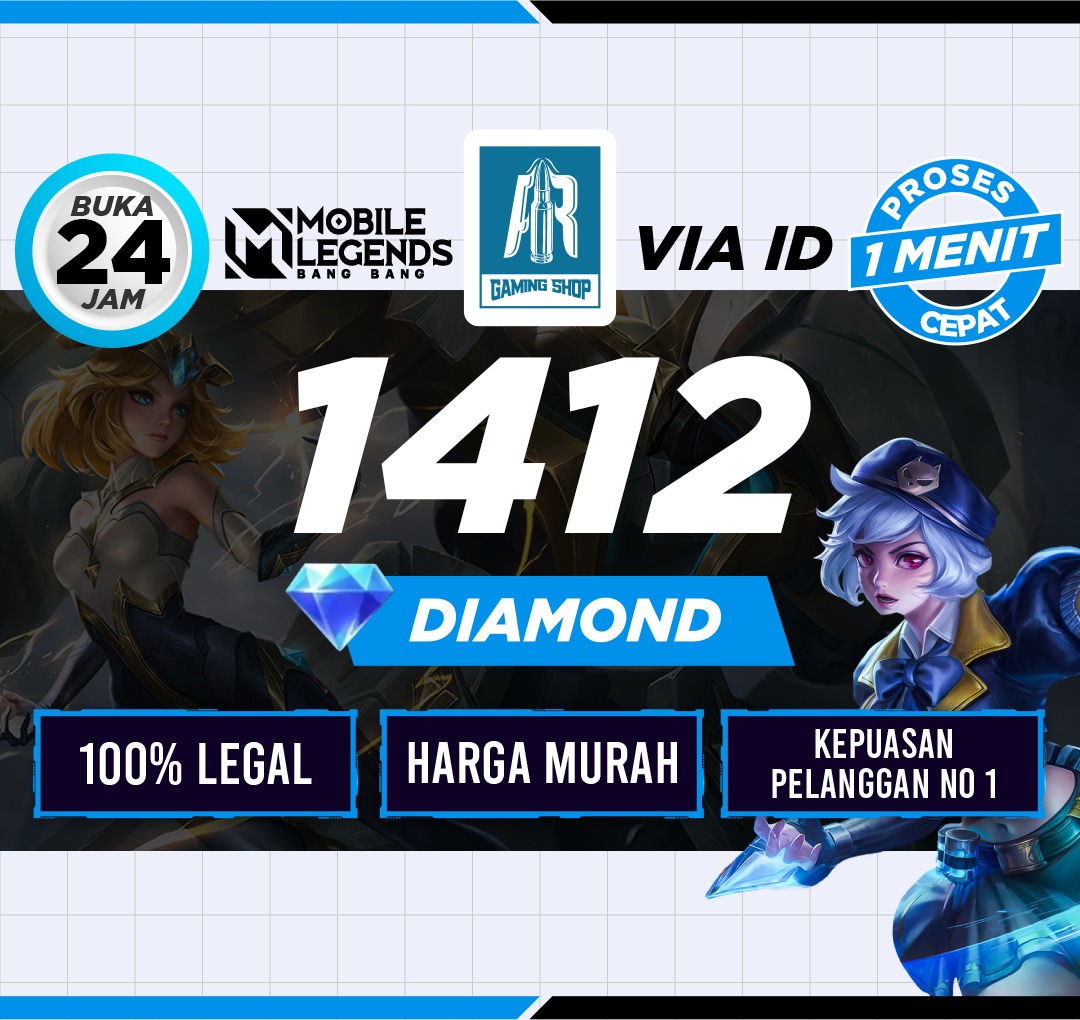 Jual 1412 Diamonds Mobile Legends Argamingshop | VCGamers