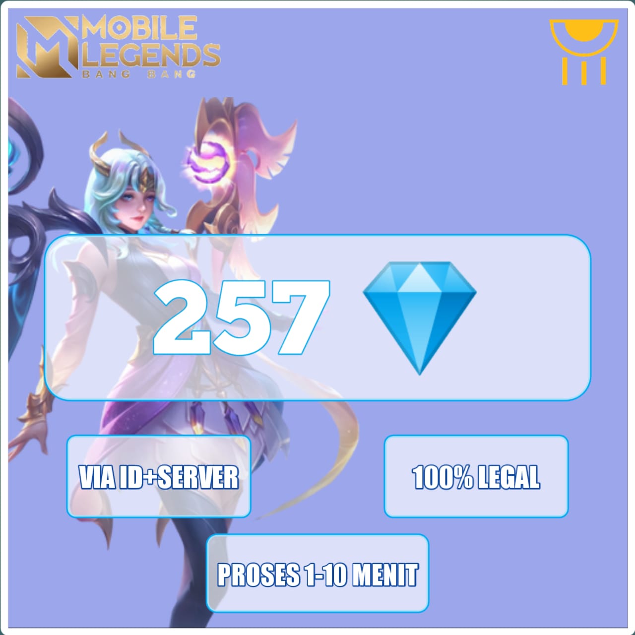 Jual 257 Diamonds Mobile Legends PROMZONE STORE | VCGamers