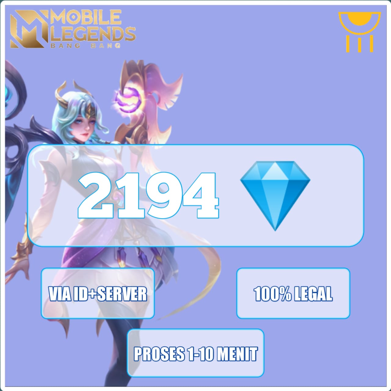 Jual 2194 Diamonds Mobile Legends PROMZONE STORE | VCGamers