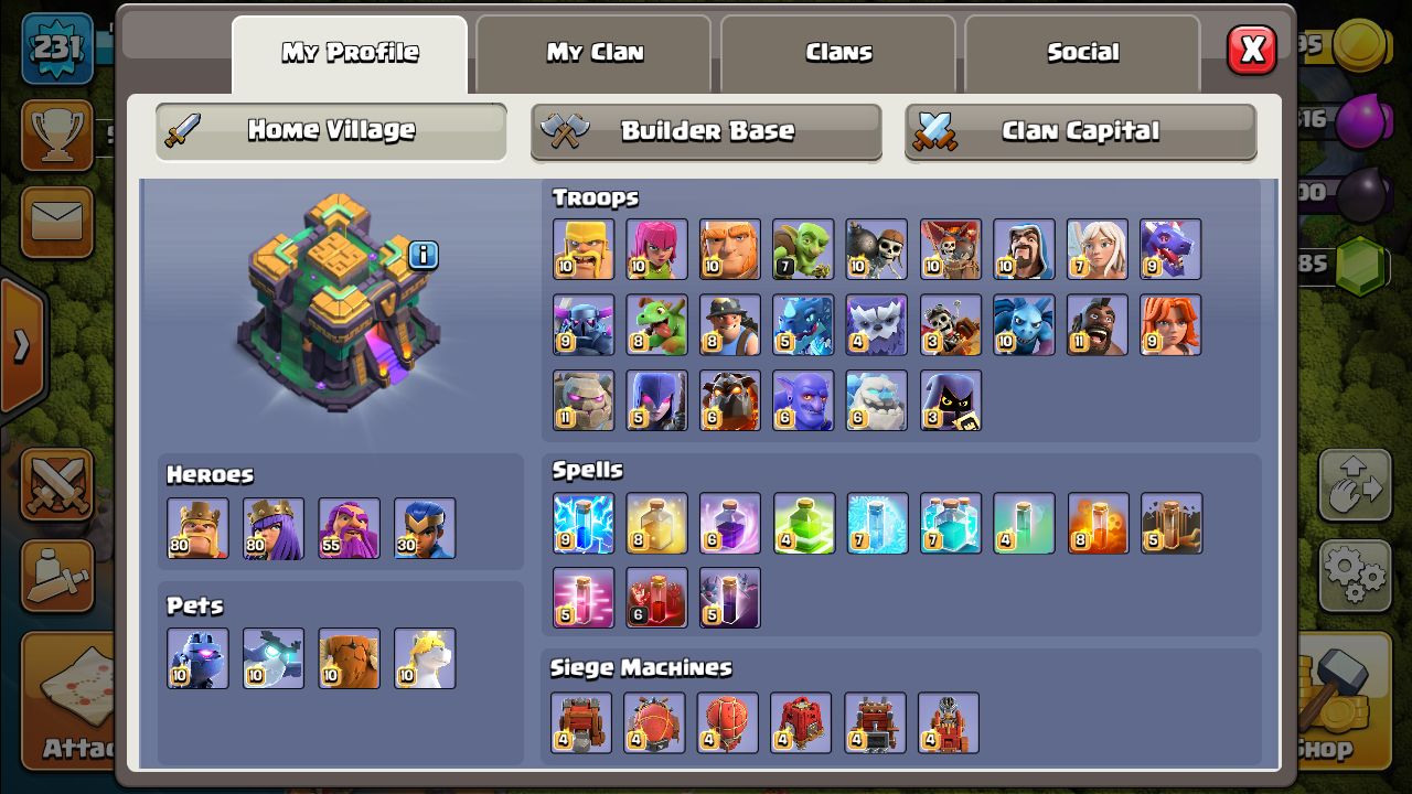 Jual Akun COC Clash Of Clans VCGamers