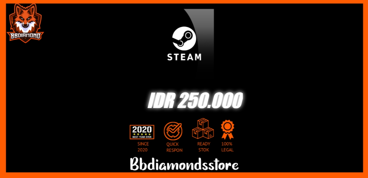 Jual IDR 250.000 Steam Bbdiamondsstore | VCGamers