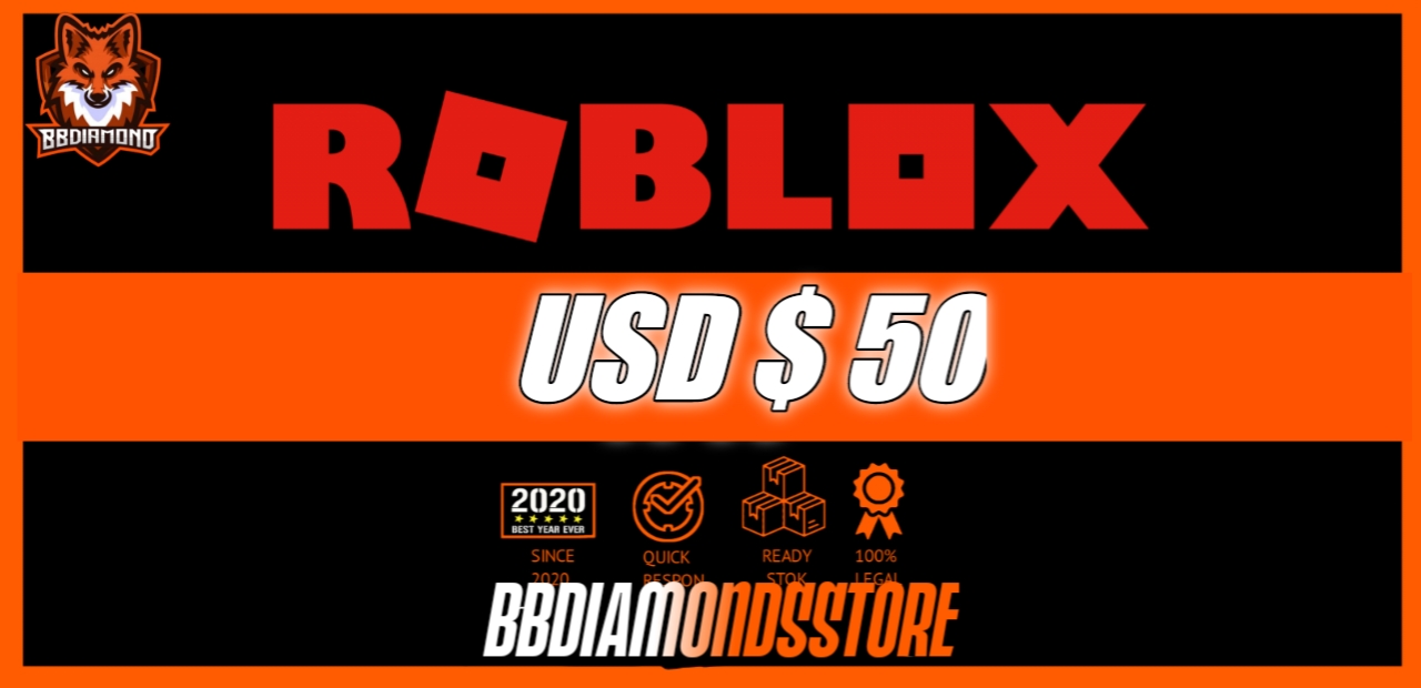 Jual Gift Card Roblox USD $50 - 4500 Robux Roblox Bbdiamondsstore ...