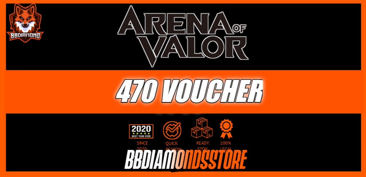 Jual 470 Vouchers Arena of Valor Bbdiamondsstore | VCGamers