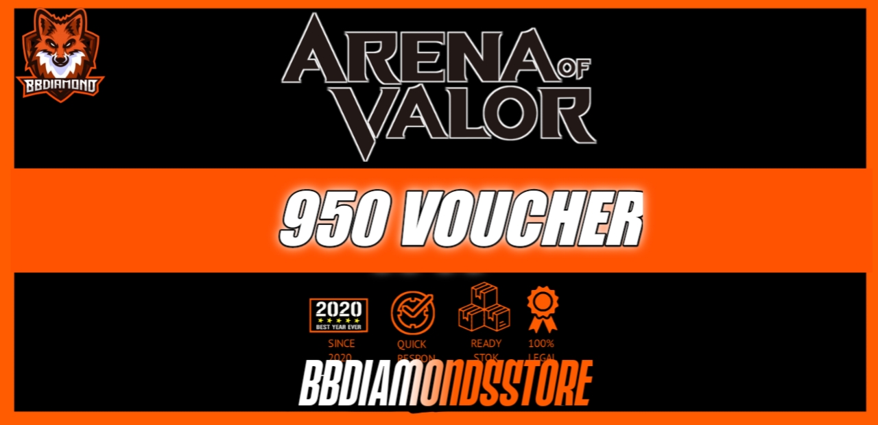 Jual 950 Vouchers Arena of Valor Bbdiamondsstore | VCGamers