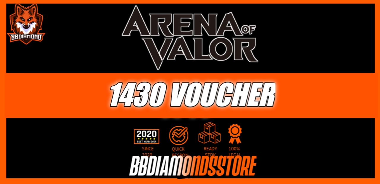 Jual 1430 Vouchers Arena of Valor Bbdiamondsstore | VCGamers