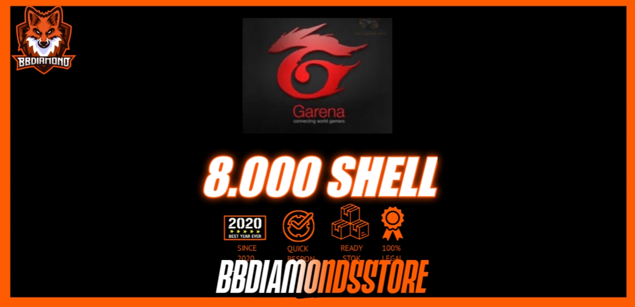 Jual 8000 Shells Garena Shell Bbdiamondsstore | VCGamers