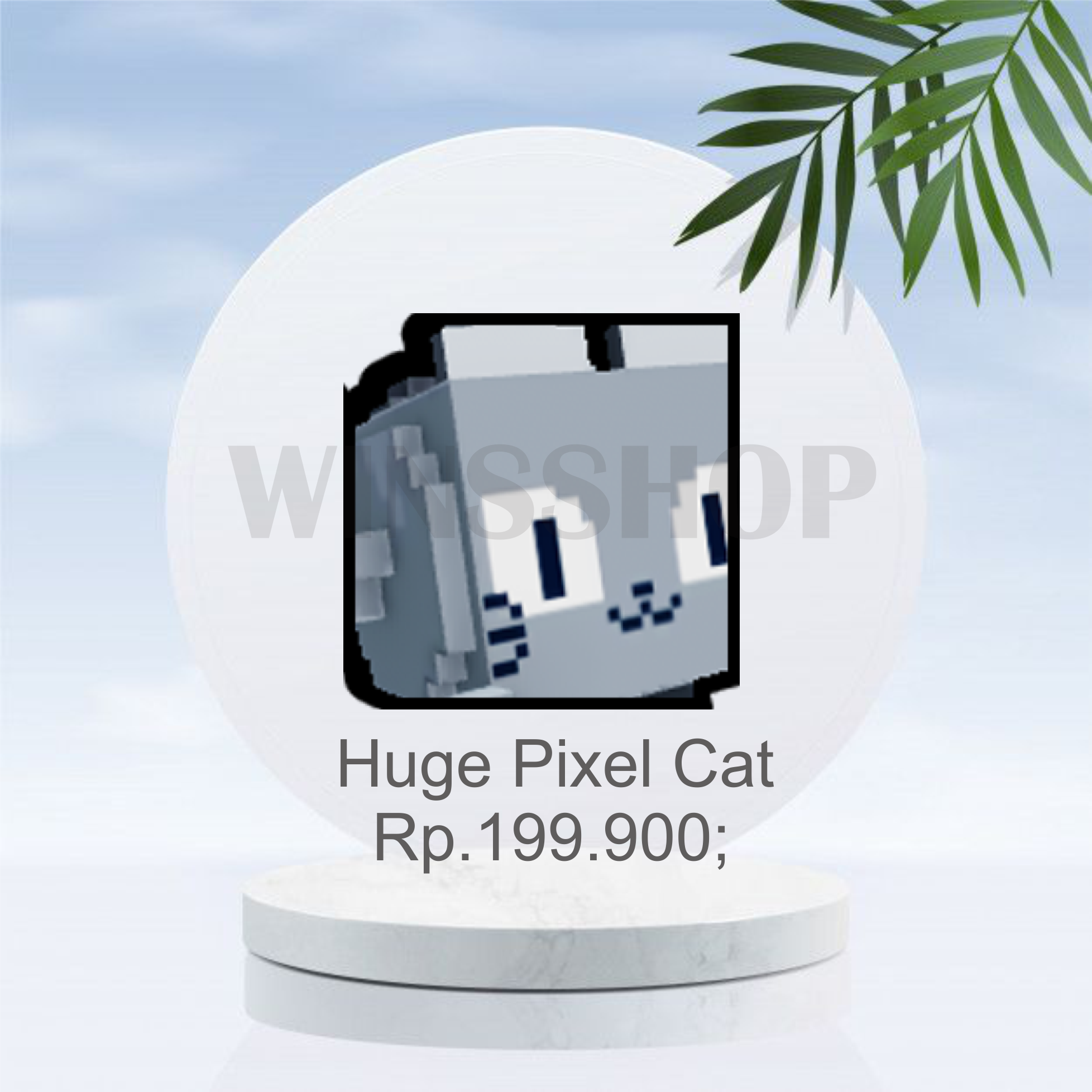 Jual Huge Pixel Cat ( Exlusive Pet ) Roblox winsshop | VCGamers