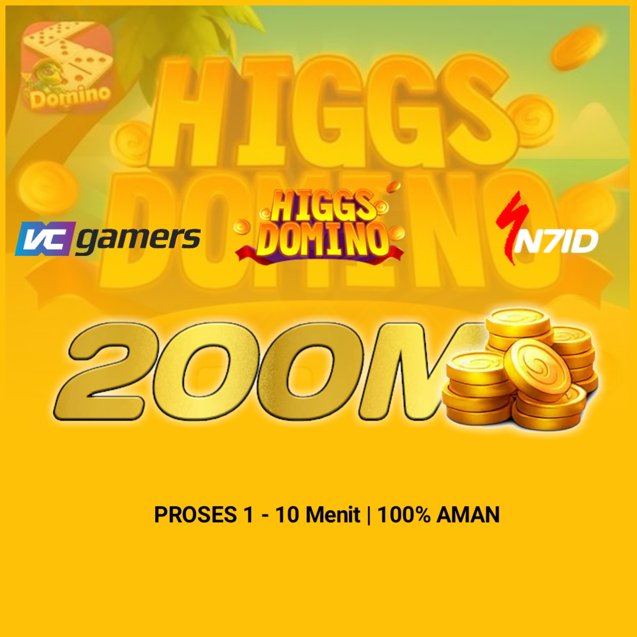 Jual 200M Koin Emas-D Higgs Games Island N7ID | VCGamers