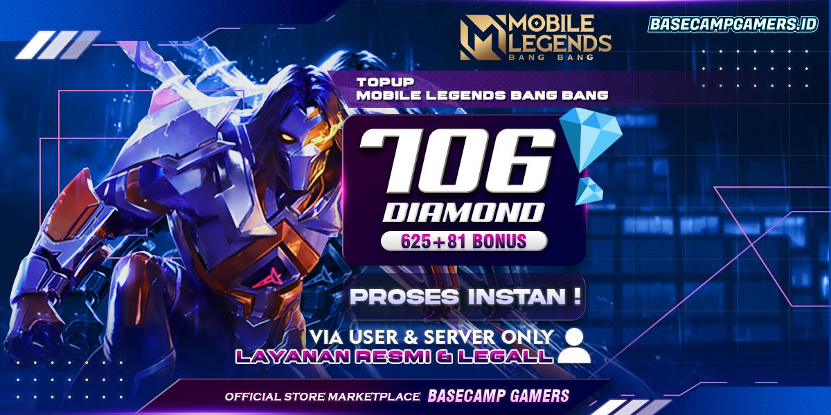 Jual 706 Diamonds Mobile Legends basecampgamers.id | VCGamers