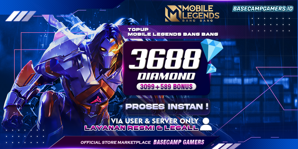 Jual 3688 Diamonds Mobile Legends basecampgamers.id | VCGamers