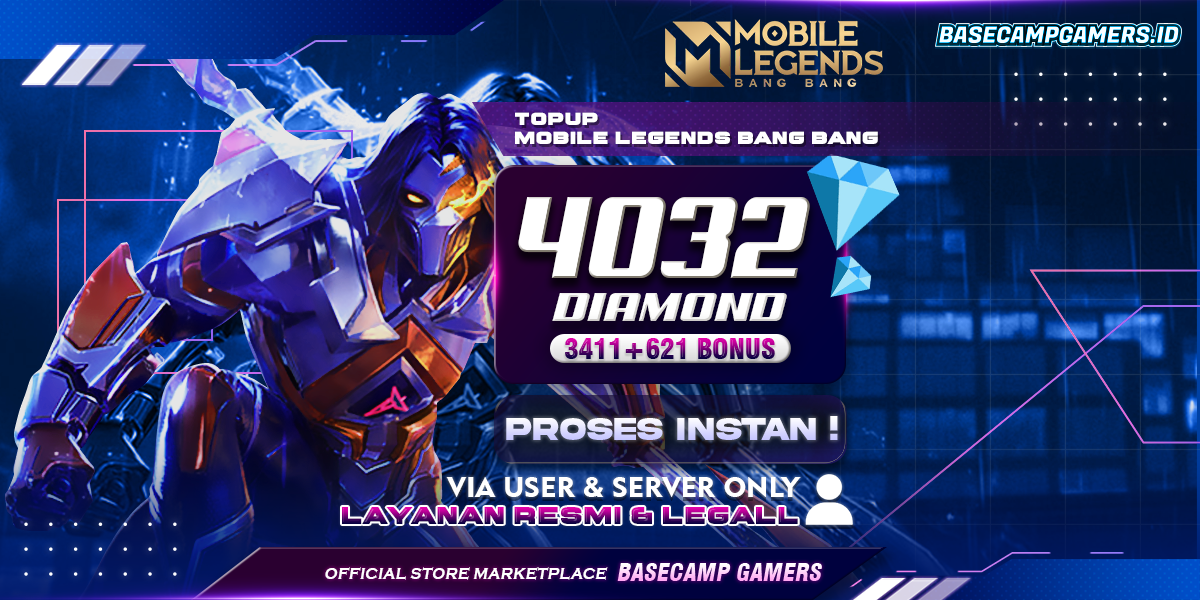 Jual 4032 Diamonds Mobile Legends basecampgamers.id | VCGamers