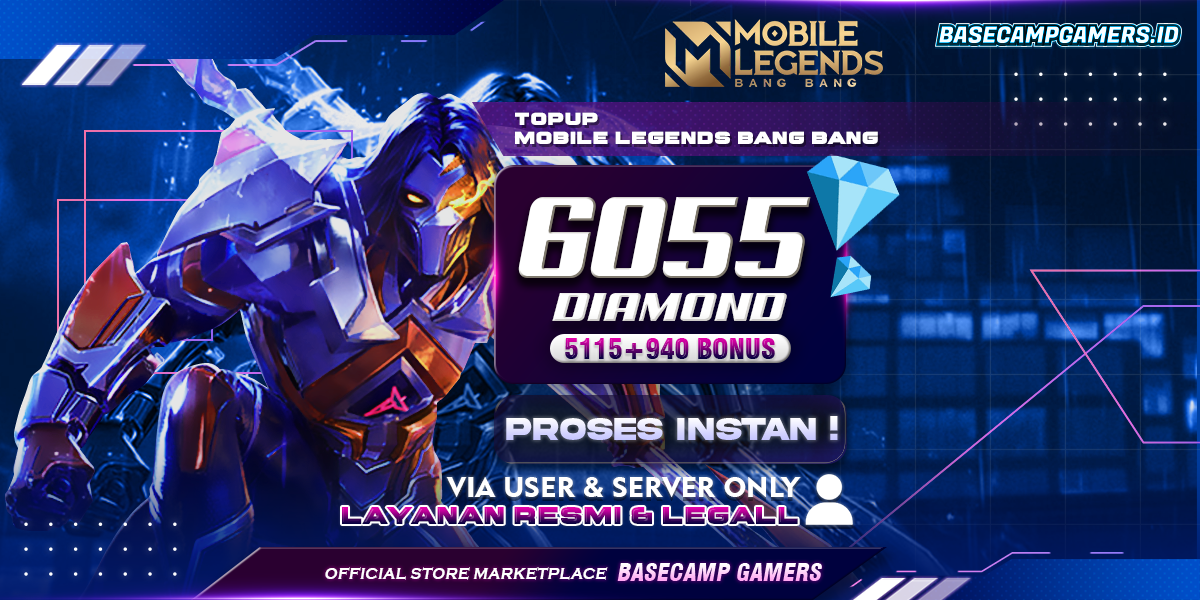 Jual 6038 Diamonds Mobile Legends basecampgamers.id | VCGamers