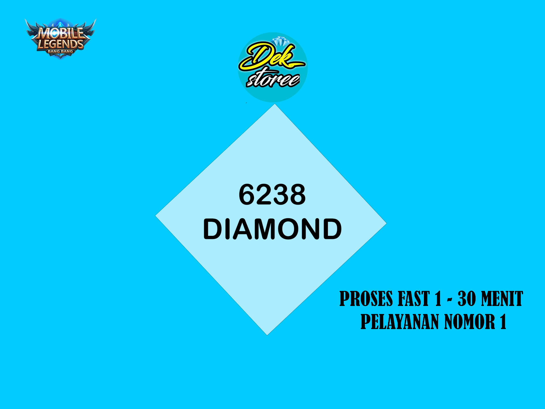 Jual 6238 Diamonds Mobile Legends dekstoree | VCGamers