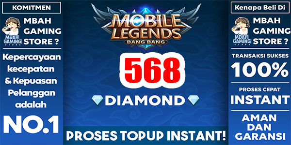 Jual 568 Diamonds Mobile Legends Mbah Gaming | VCGamers