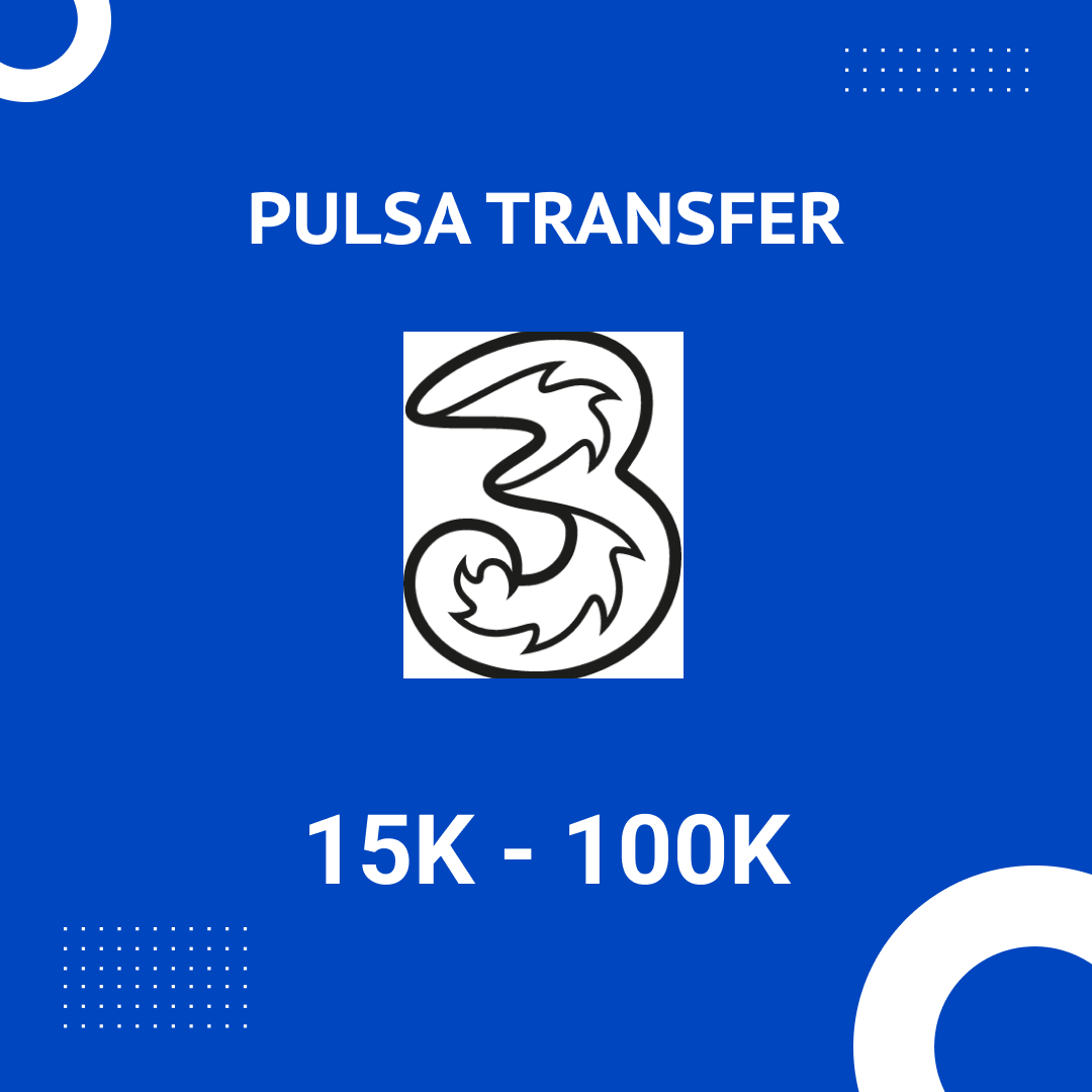 Jual Pulsa Transfer 30.000 Tri byPulsa Official Store | VCGamers