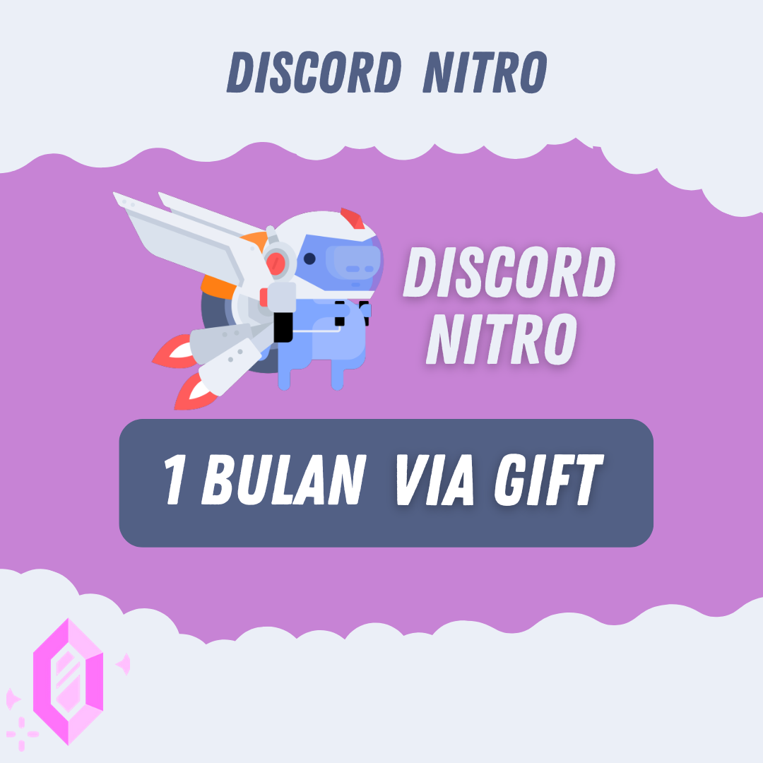 Jual 1 Bulan Nitro Boost via Gift Discord Gecc.lo | VCGamers