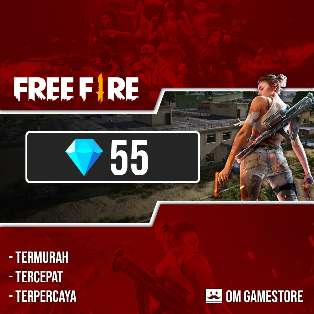 Jual 55 Diamonds Free Fire Om GameStore | VCGamers