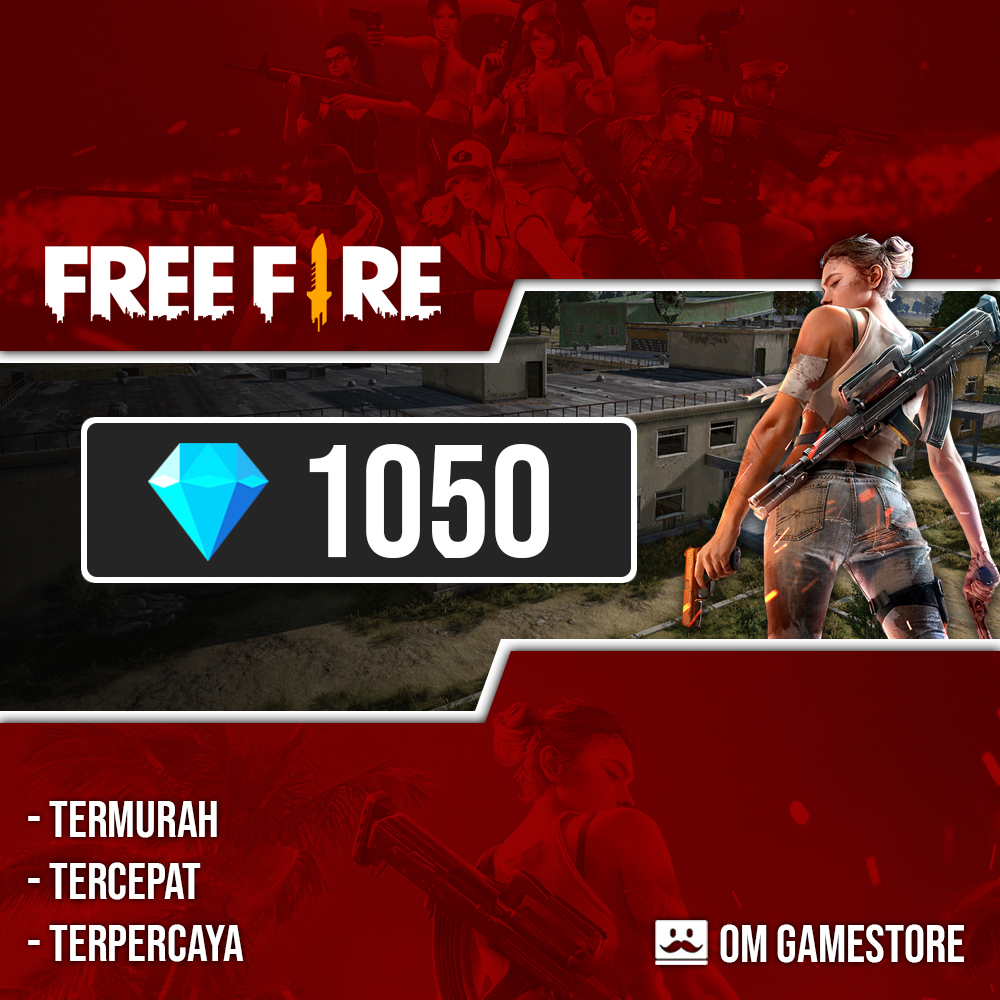 Jual 1050 Diamonds Free Fire Om GameStore | VCGamers