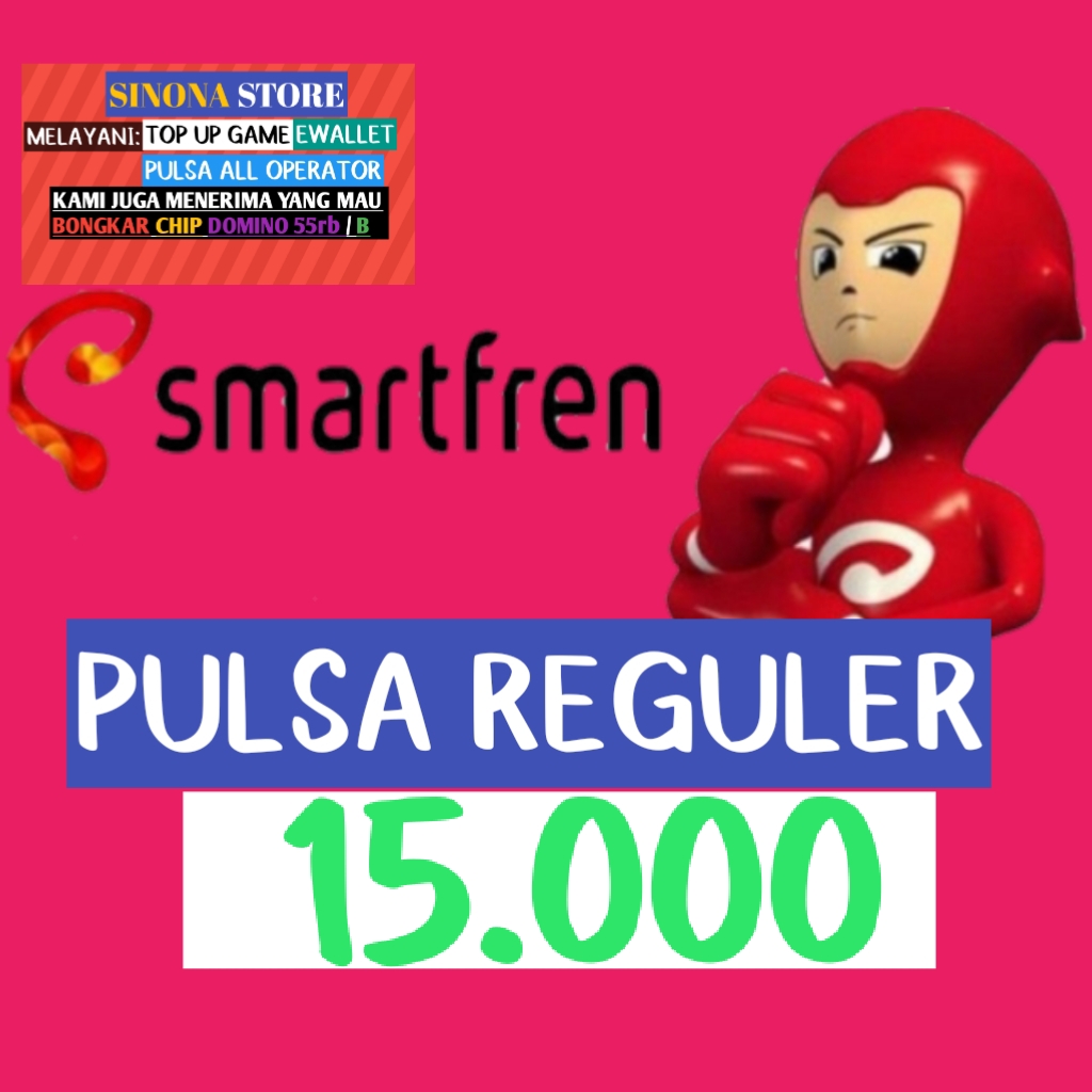 Jual Pulsa Reguler 15.000 Smartfren Sinona store | VCGamers