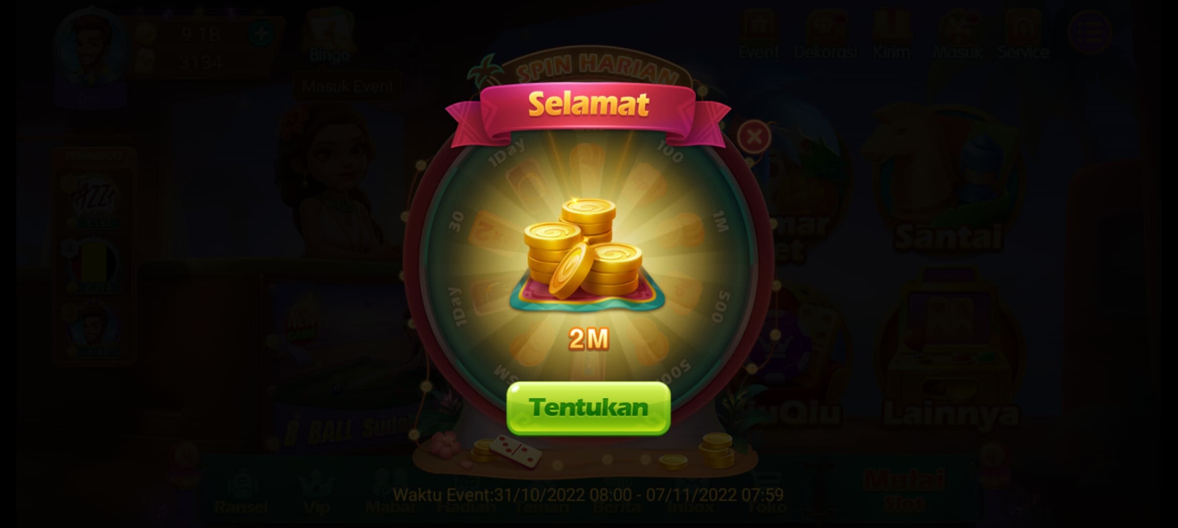 Jual 1B Koin Emas MD Higgs Games Island danilgamers | VCGamers