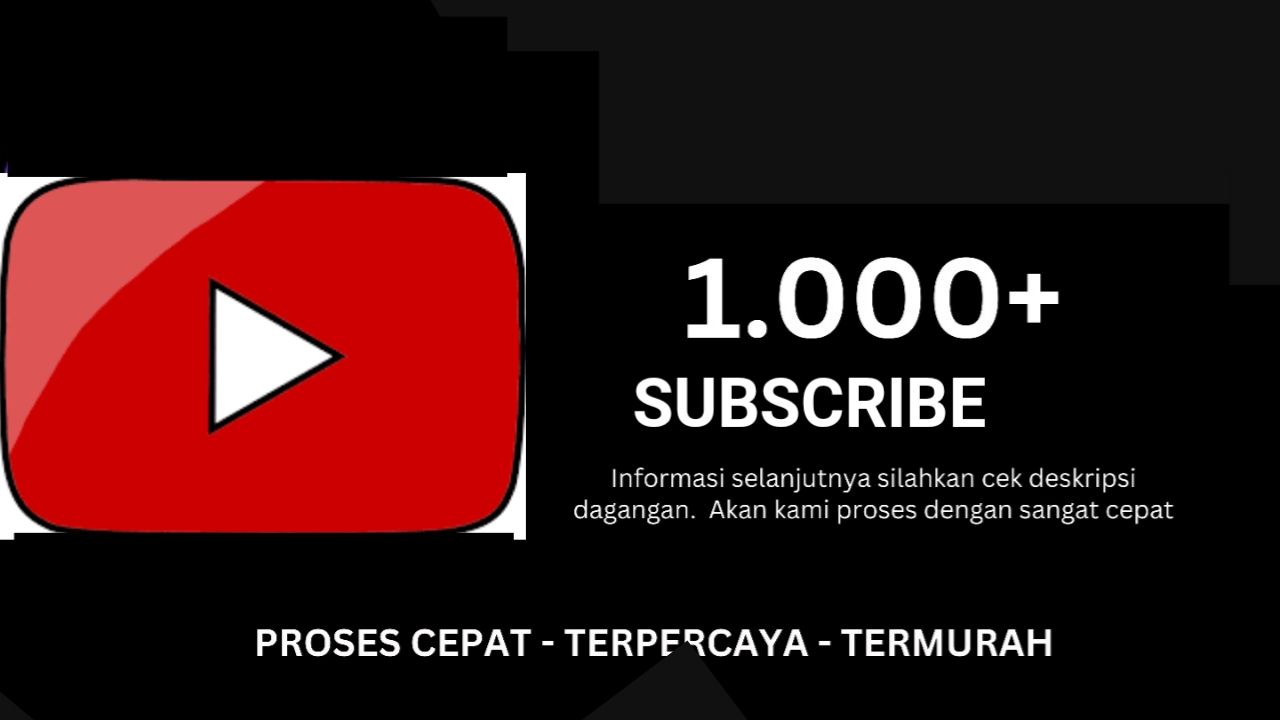 Jual 1000 Subscribe Permanen YouTube ZenVanShop | VCGamers