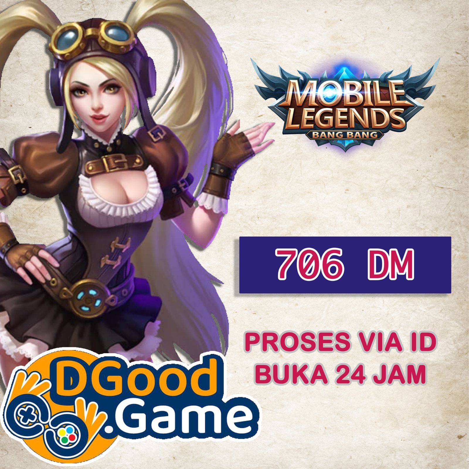 Jual 706 Diamonds Mobile Legends DGoodGame | VCGamers