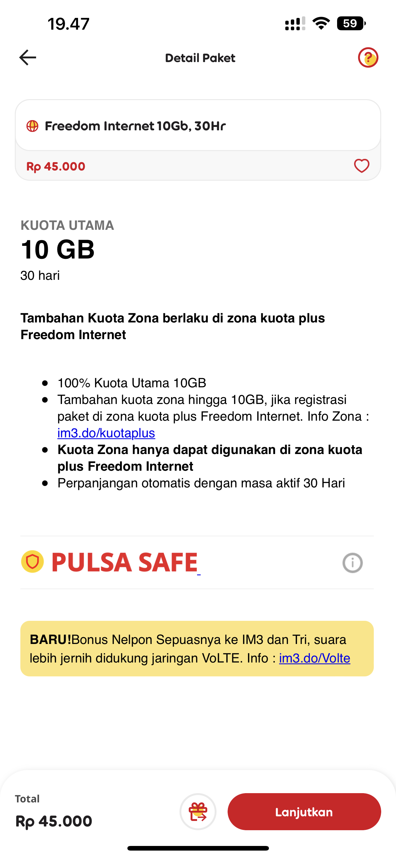 Jual Freedom Internet 10GB  Indosat Best store | VCGamers