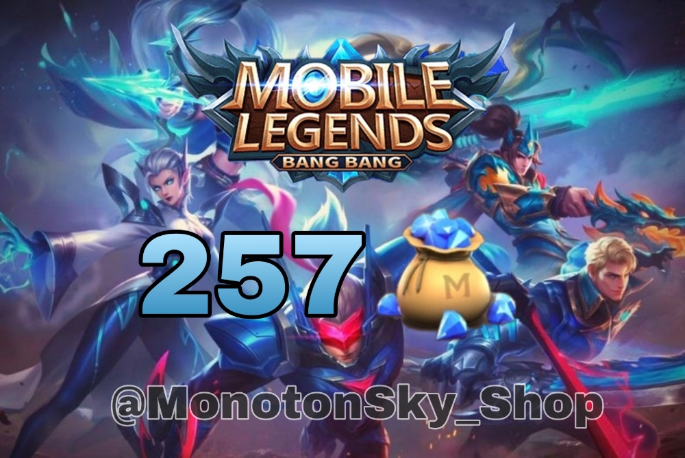 Jual 257 Diamonds Mobile Legends MonotonSky Shop | VCGamers