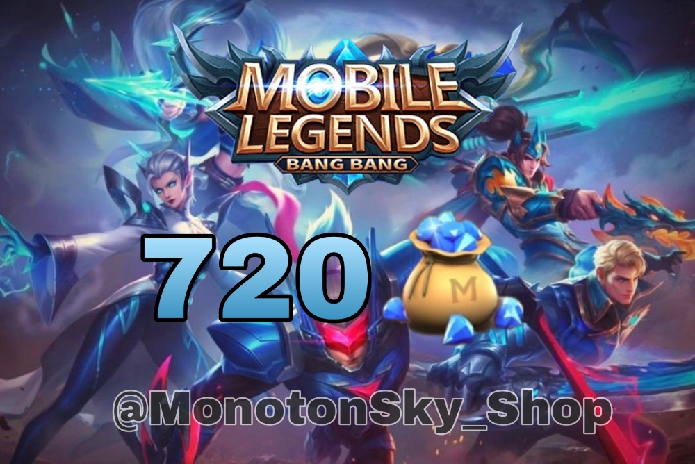 Jual 720 Diamonds Mobile Legends MonotonSky Shop | VCGamers