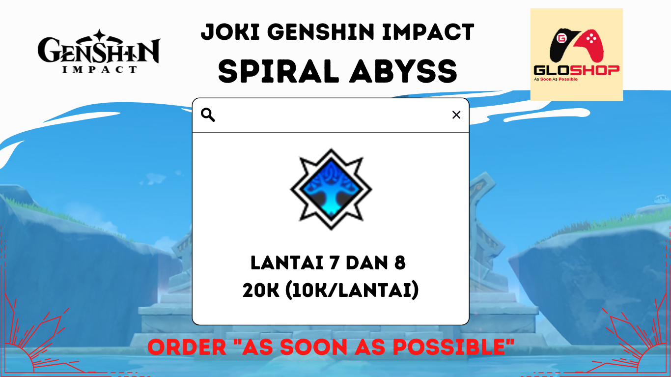 Jual Joki Spiral Abyss lantai 7 8 Joki Genshin Impact GloShop | VCGamers