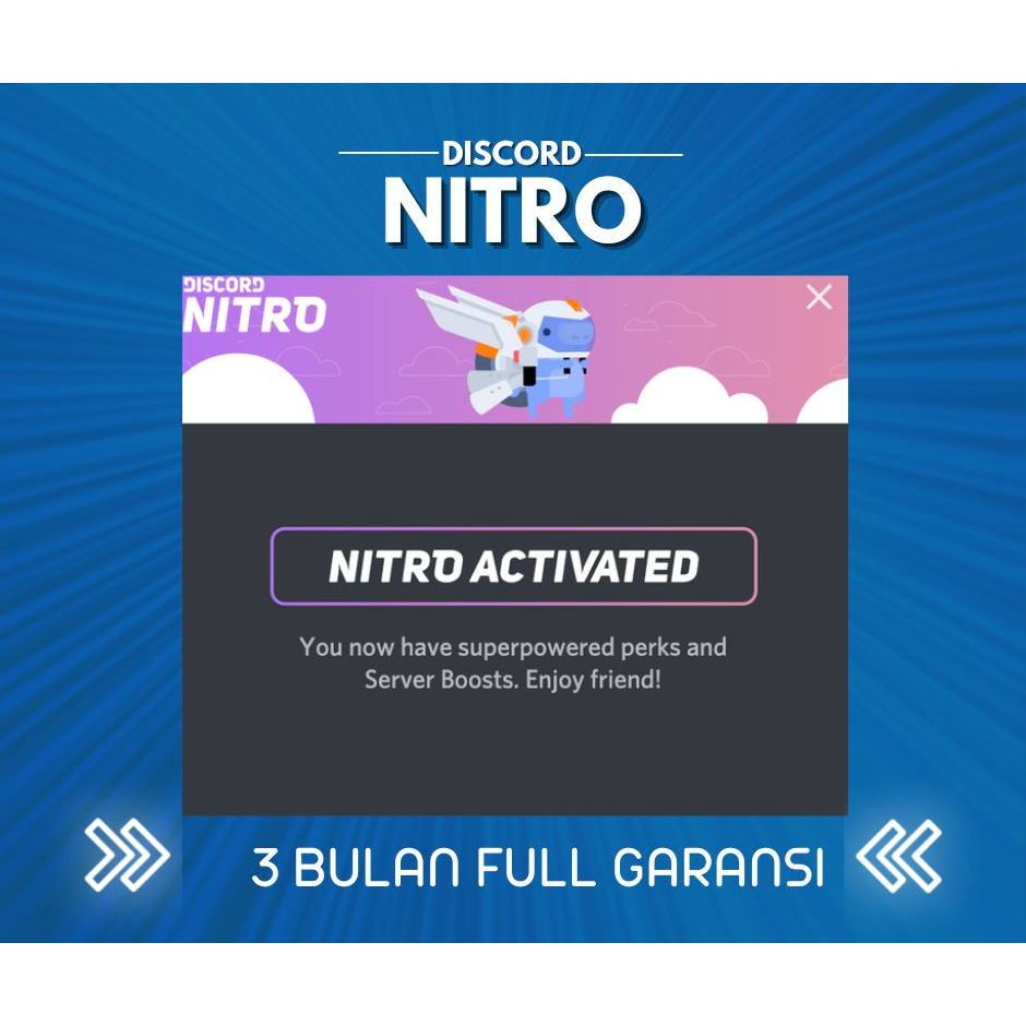 Jual 3 Bulan Nitro Boost ( Pengguna Baru ) Discord Astakun | VCGamers