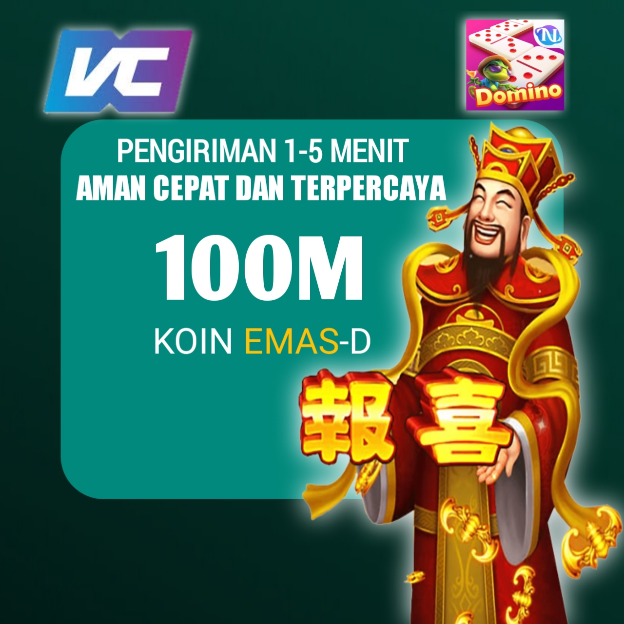 Jual 100M Koin Emas-D Higgs Games Island Stb store | VCGamers