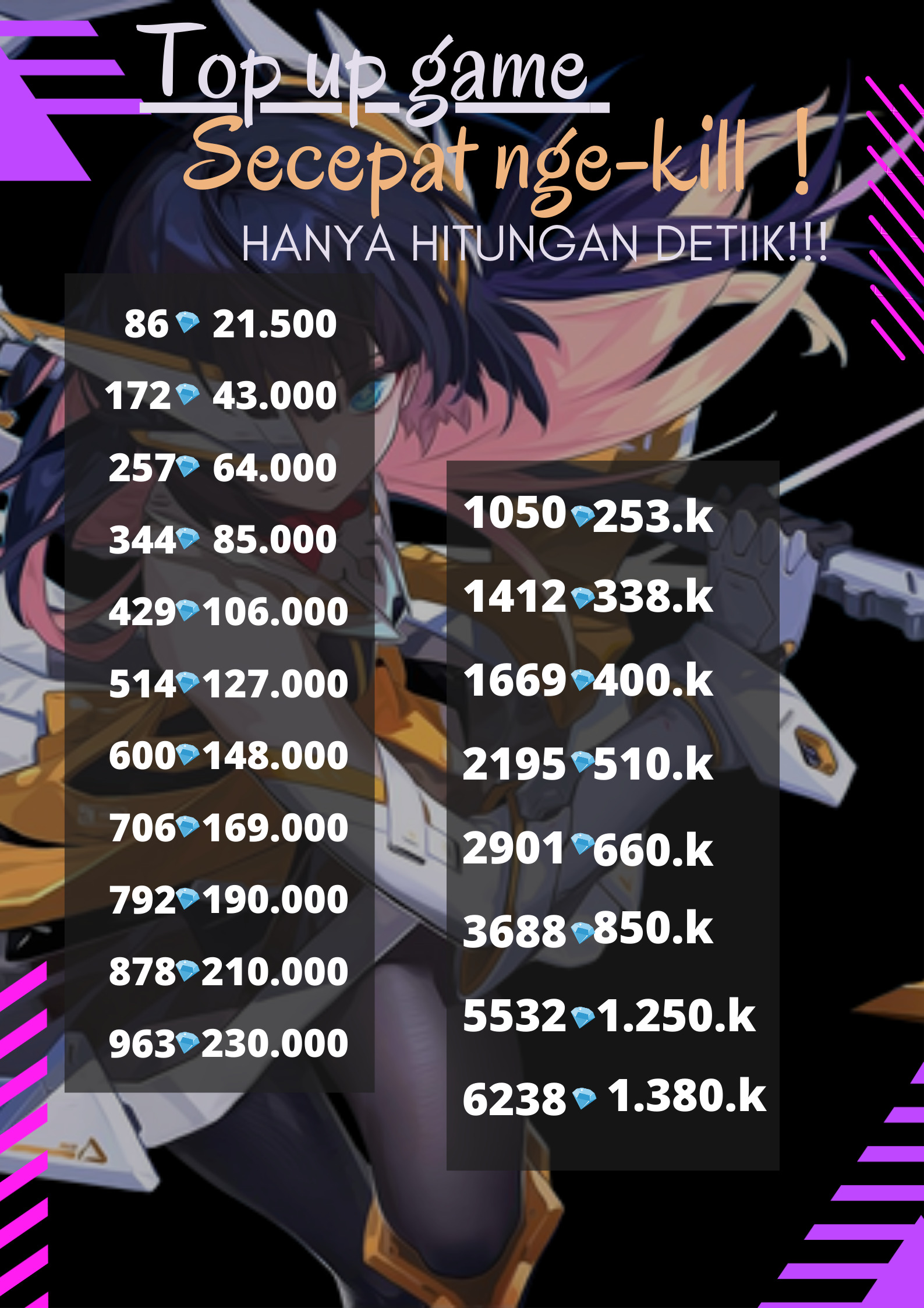 Jual 6238 Diamonds Mobile Legends r_storee | VCGamers