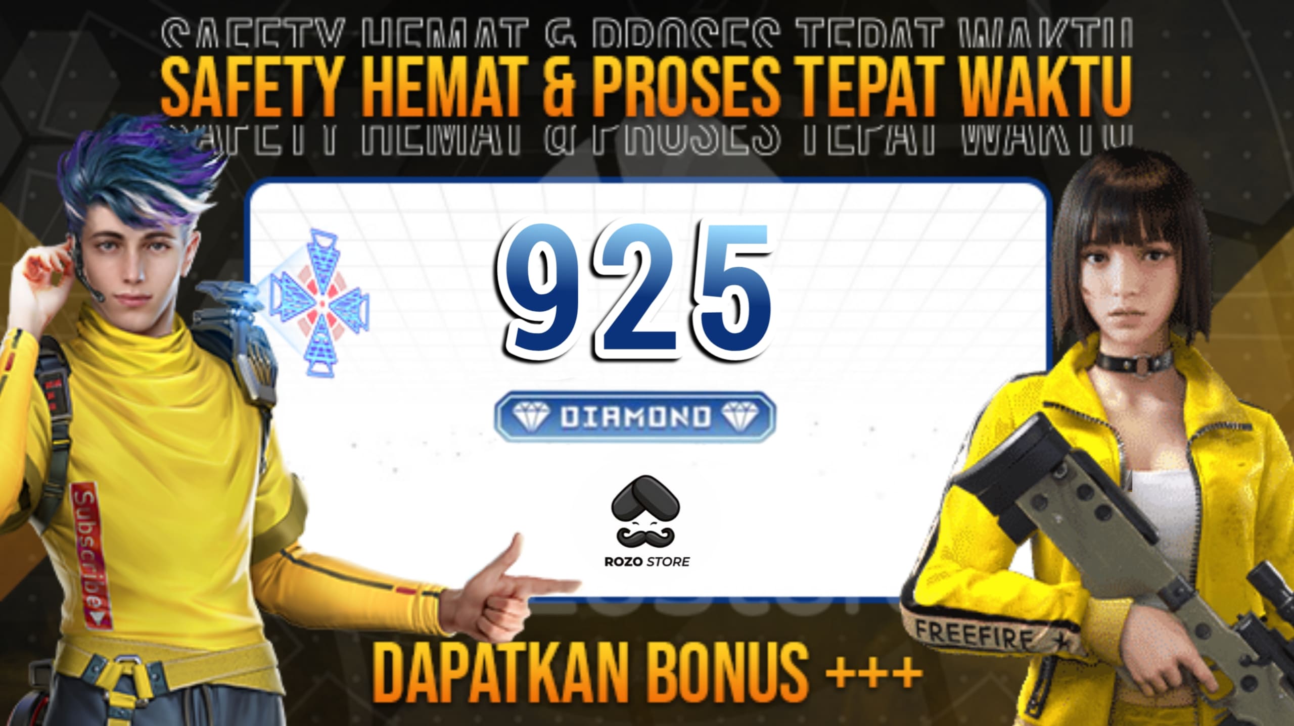 Jual 925 Diamonds Free Fire RozoStore | VCGamers