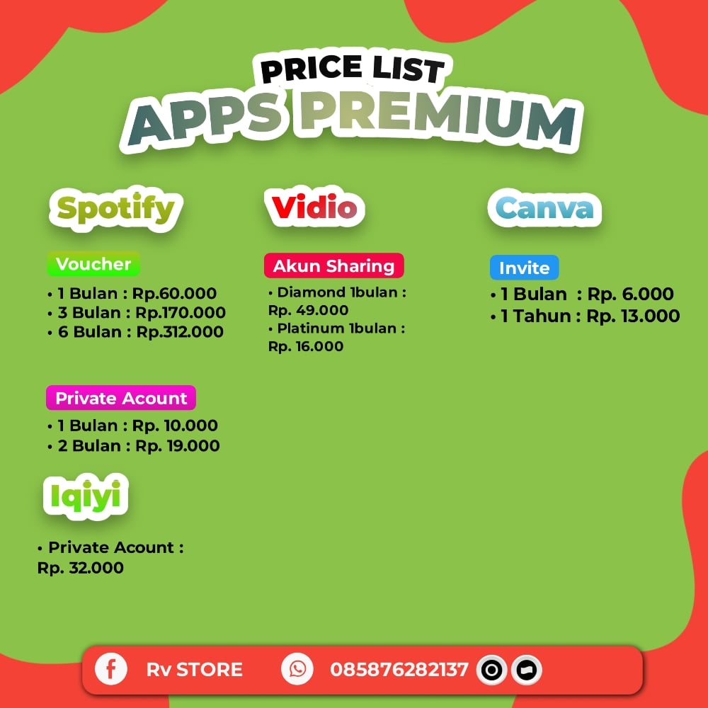 Jual 1 Bulan Spotify Rv STORE | VCGamers