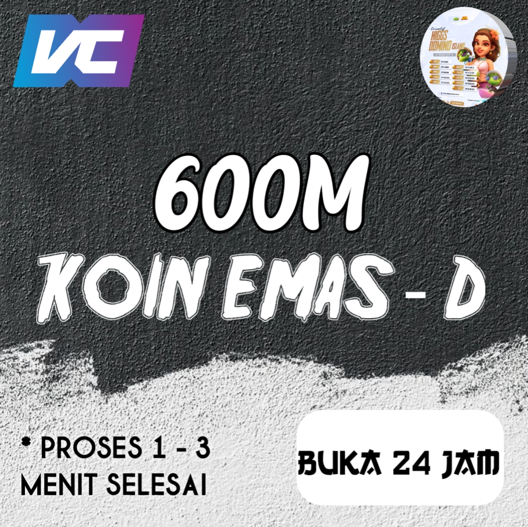 Jual 600M Koin Emas-D Higgs Games Island Rezel Store | VCGamers