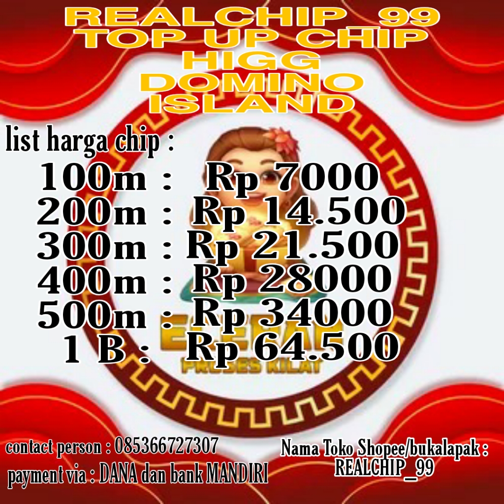 Jual 500M Koin Emas-D Higgs Games Island JeJee Shop | VCGamers