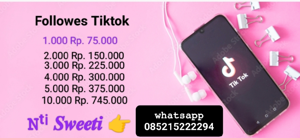 Jual tiktok followers 1k Tiktok Viewer Nti sweeti | VCGamers