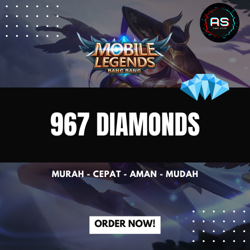 Jual 967 Diamonds Mobile Legends Arief Store Indonesia | VCGamers