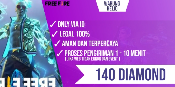 Jual 140 Diamonds Free Fire Warung helio | VCGamers