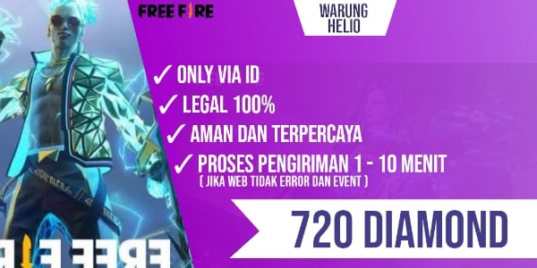 Jual 720 Diamonds Free Fire Warung helio | VCGamers