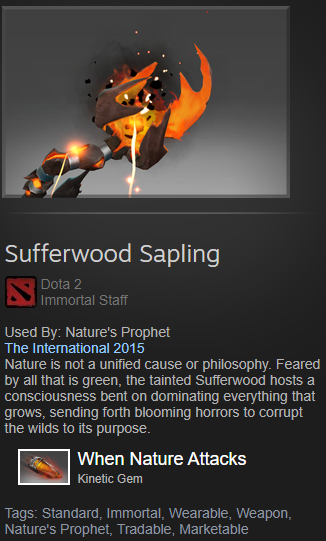 Jual Sufferwood Sapling DOTA 2 GamePlex | VCGamers