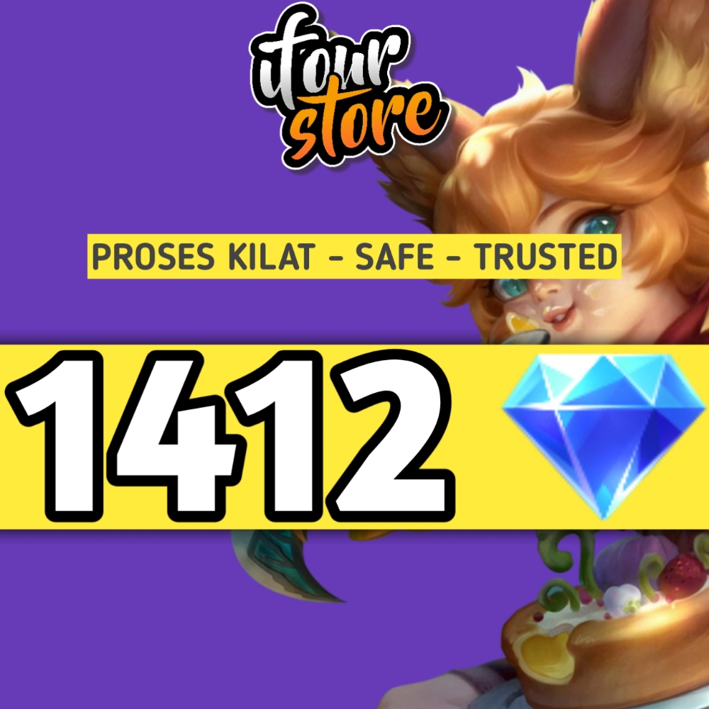 Jual 1412 Diamonds Mobile Legends ifourstore | VCGamers