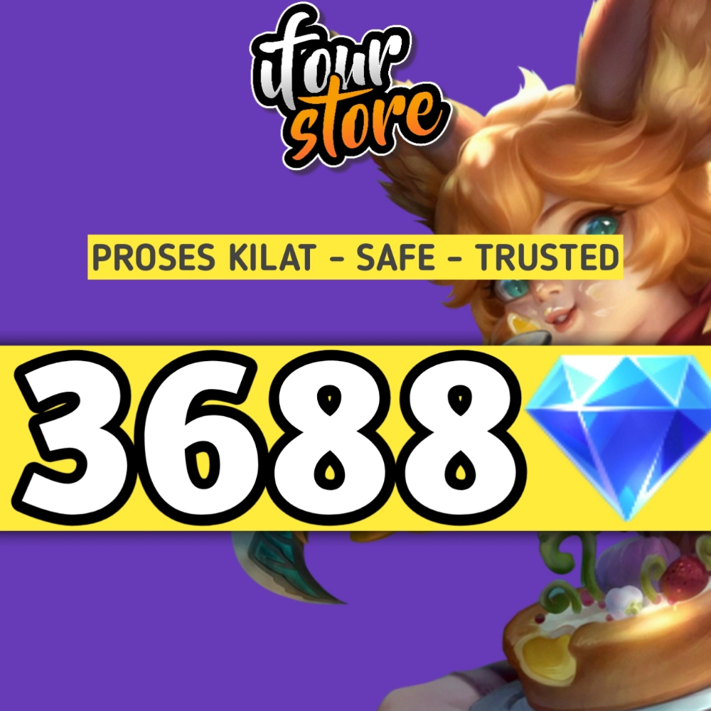 Jual 3688 Diamonds Mobile Legends ifourstore | VCGamers