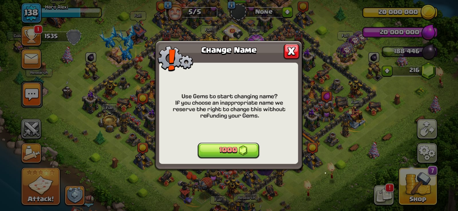 Jual Akun COC Clash of Clans RAstore1601 | VCGamers