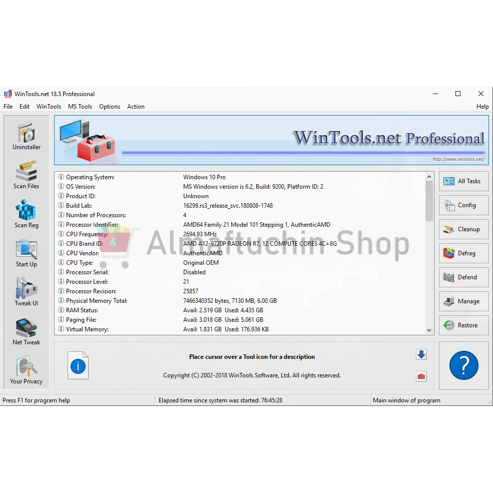 Jual WinTools.net Professional 1 PC Windows Almaftuchin Shop Official | VCGamers