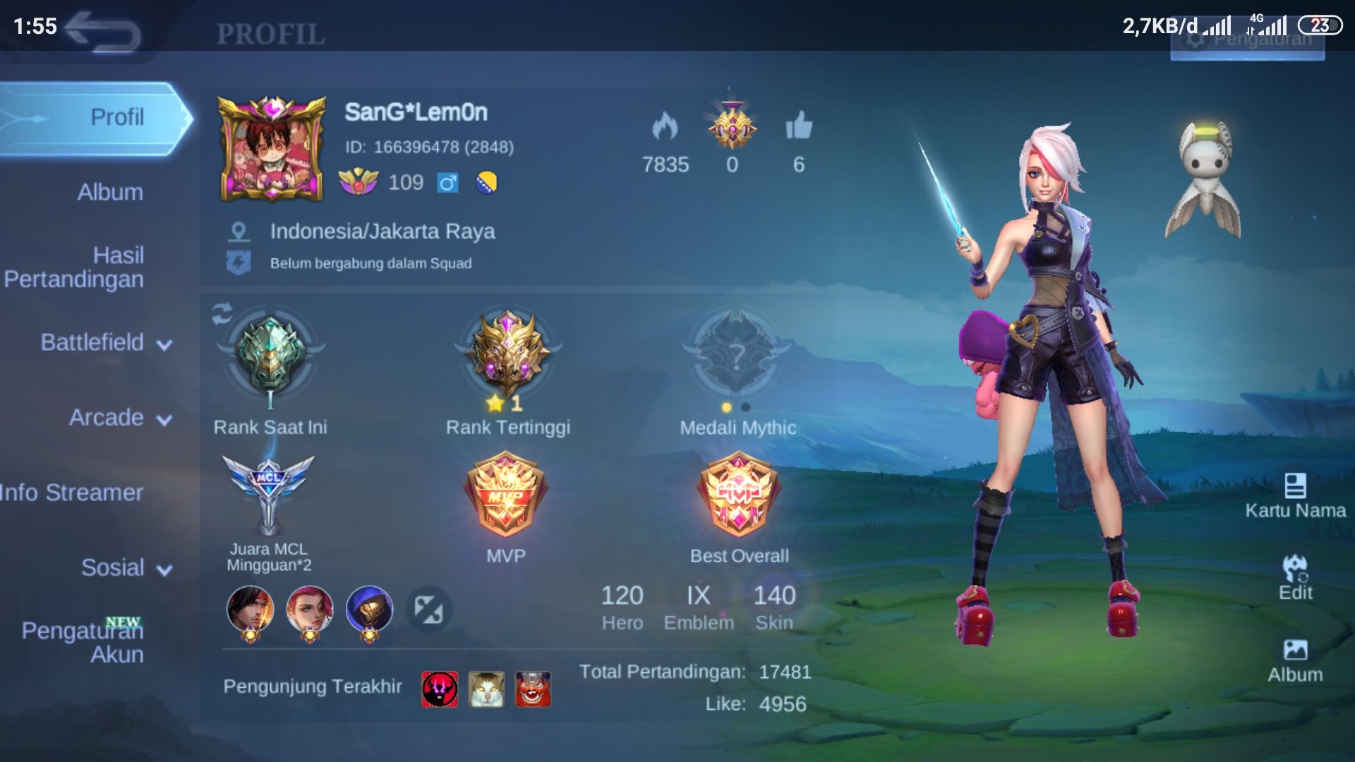 Jual akun praxzone Mobile Legends praxzone | VCGamers