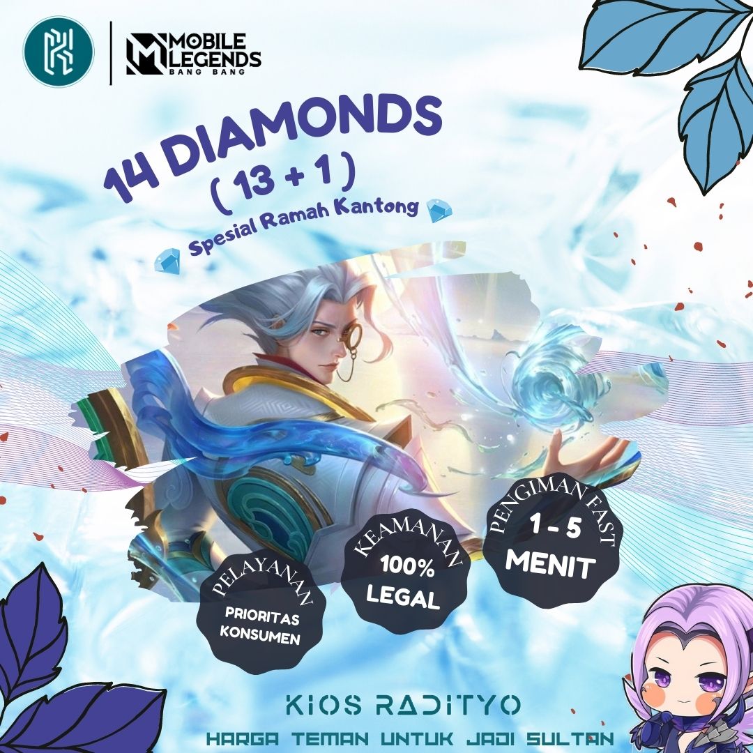 Jual 14 Diamonds Mobile Legends Kios Radityo | VCGamers