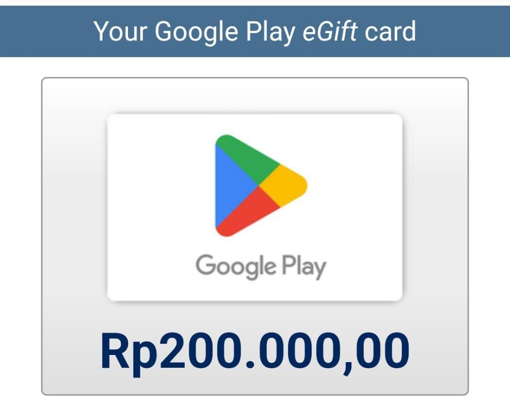 Jual IDR 200.000 Google Play queen station | VCGamers