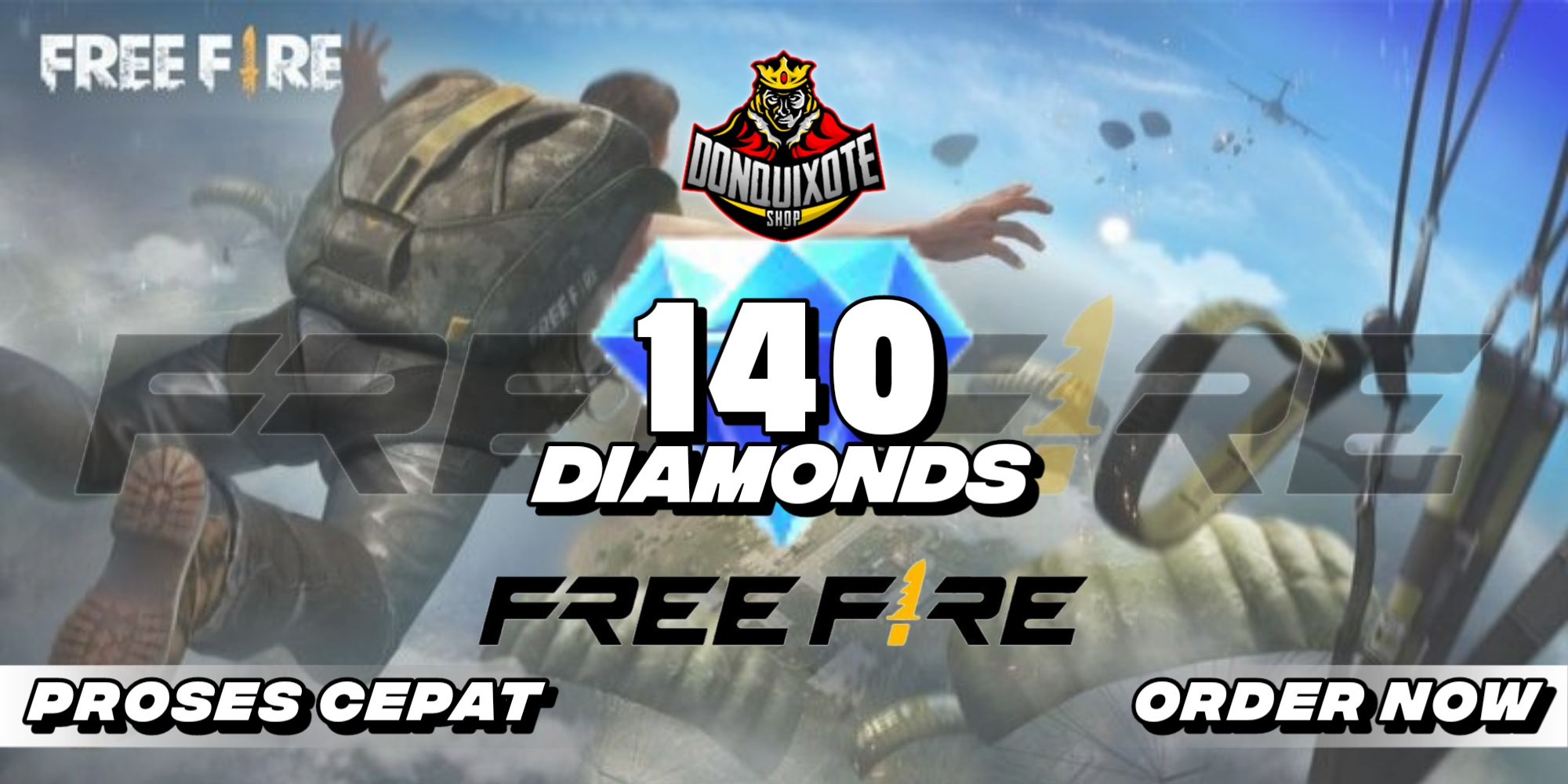 Jual 140 Diamonds Free Fire Donquixoteshop | VCGamers